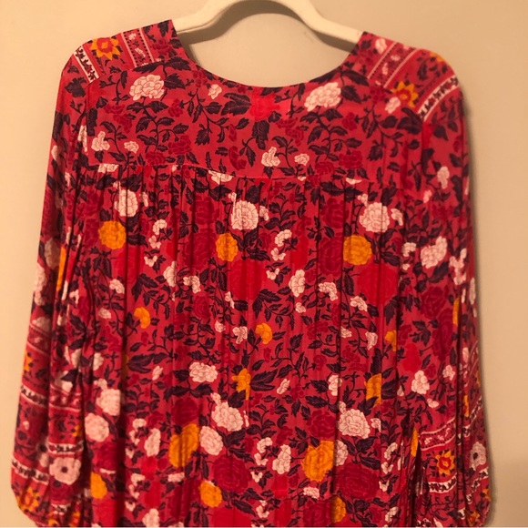 WALKER & WADE Red Carrie Floral Meadows Maxi Dress sz XL - Picture 8 of 15